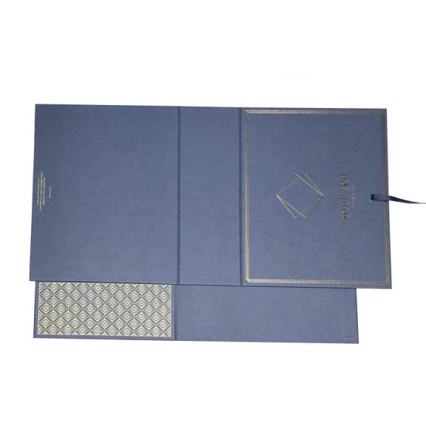 Luxury magnetic folding box with ribbon bow