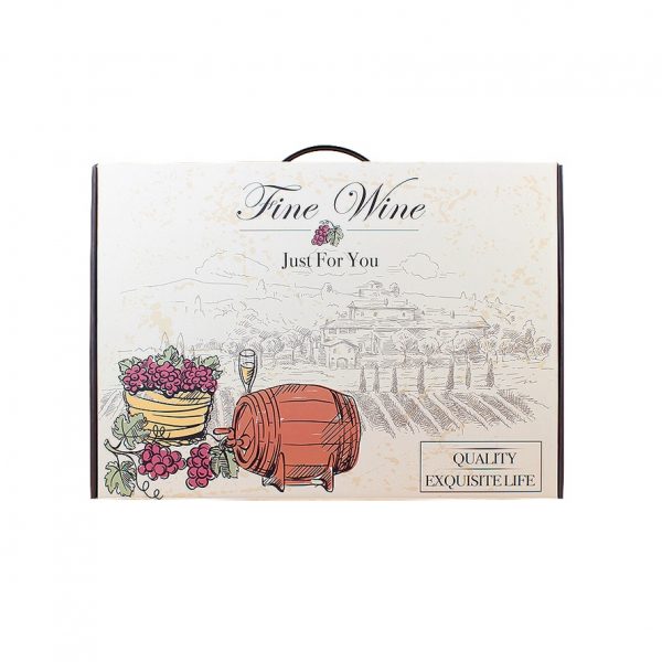 Corrugated wine box top high shipping box