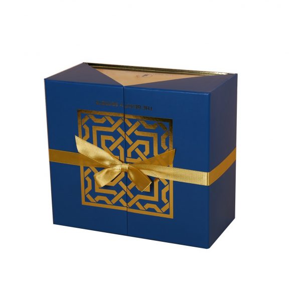 Gift box with double doors luxury two doors rigid box