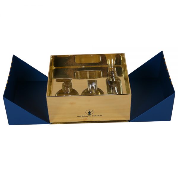 Gift box with double doors luxury two doors rigid box