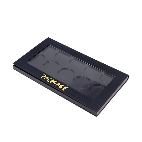 Eyeshadow box with clear mirror